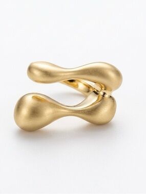 Limited Edition French Design Abstract Gold Ring | 14K Gold Plated